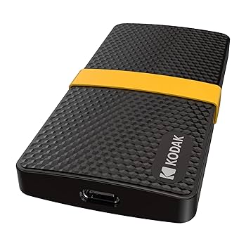 KODAK X200 ポータブルSSD 2TB KODAK Portable SSD X200 128GB with USB-C 3.1 Gen 2 (10 Gbps